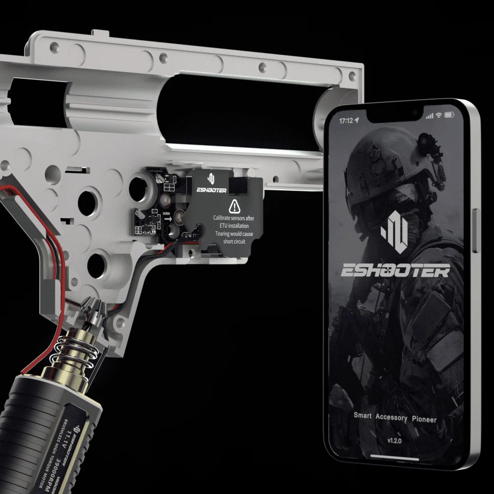 Airsoft processor Kestrel V2 SE ETU rear wired E-Shooter - Image 5